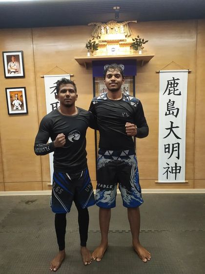 A good roll with my friend Derick. We push each other to improve every time we meet on the mat.