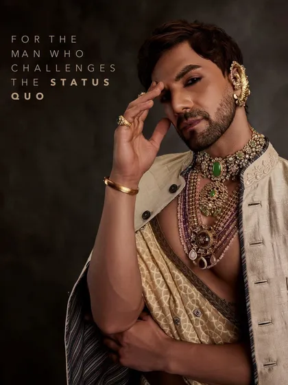 For the man who challenges the status quo, jewelry is a form of powerful self expression. I help my male clients explore and style pieces that defy convention, from layered necklaces to signature kadas, creating a look that is both bold and personal.