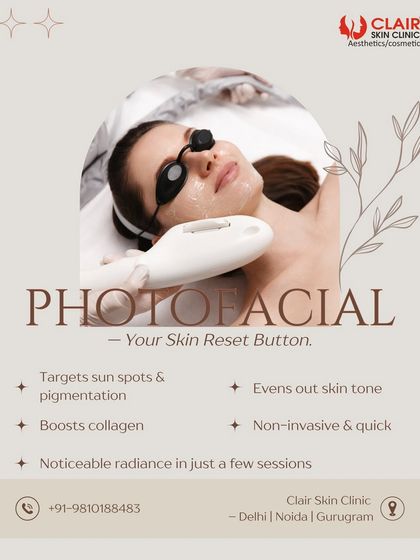 Our PhotoFacial is your skin's reset button. This non-invasive treatment targets sun spots and pigmentation, boosts collagen, and evens out skin tone for noticeable radiance.