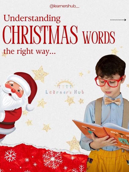 Let's learn some Christmas words the right way! This series of posts is designed to build vocabulary related to the holiday season in a fun and festive way.