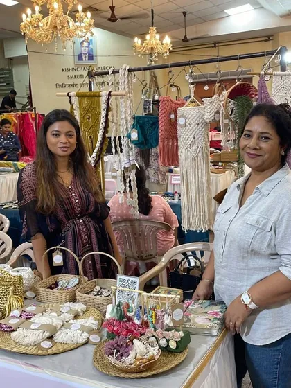 Another photo with my amazing mom. Her support means the world to me and my little business.