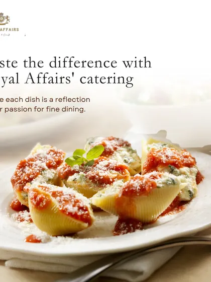 I believe in offering classic comfort food with a gourmet touch. These large pasta shells are stuffed with a rich spinach and ricotta filling and baked in a savory tomato sauce, perfect as a satisfying part of a buffet or sit-down meal.