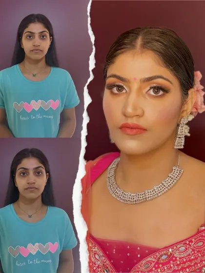 This is what I love to do: create stunning transformations. I focus on enhancing your features for a glamorous yet natural final look, ensuring the makeup feels light and comfortable on your skin.