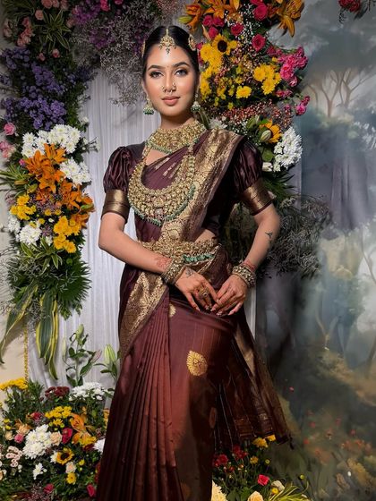 South Indian Bridal Drapes photo 5
