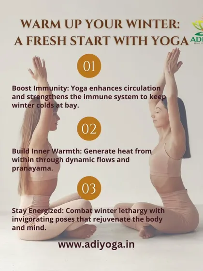 Warm up your winter with a fresh start. Yoga is perfect for the colder months to boost immunity, build inner warmth through dynamic flows, and combat winter lethargy.