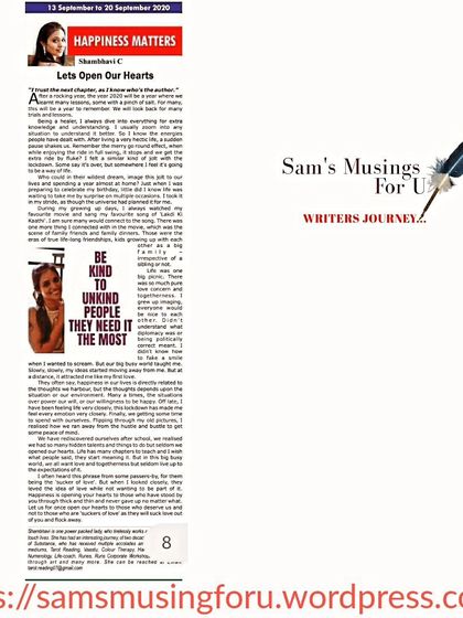 Shambhavi - Workshops & Public Speaking Words of Wisdom: My Books & Columns photo 29