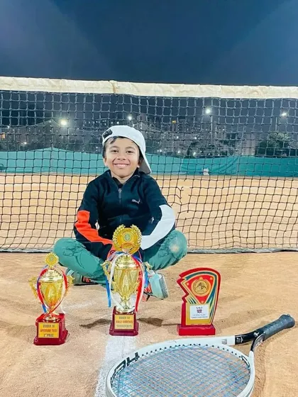 One player, one day, three trophies. This is our budding champion Aariv, showcasing the incredible results that come from consistent effort and structured training. We are immensely proud of his triple victory.