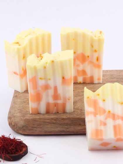 Welcome the winter season with my Saffron and Shea Soap Bars. Created to combat dry skin, these bars use real Spanish saffron for a warm glow and are extremely hydrating without being greasy.