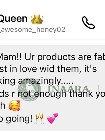 "Words are not enough." This client is in love with my products and the amazing results she's seeing. This is the kind of feedback that fuels my passion.
