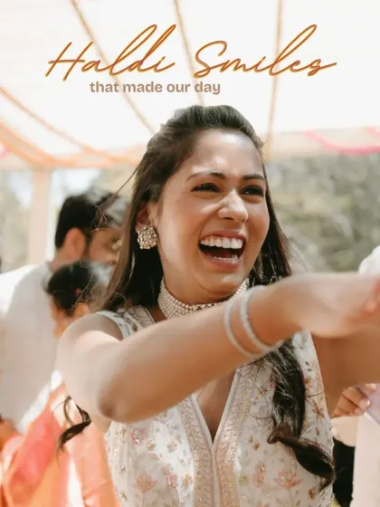 The heart of any wedding is the smiles and laughter shared. This radiant smile from a Haldi ceremony is a perfect example of the joyful, candid moments I ensure are captured throughout your celebration.