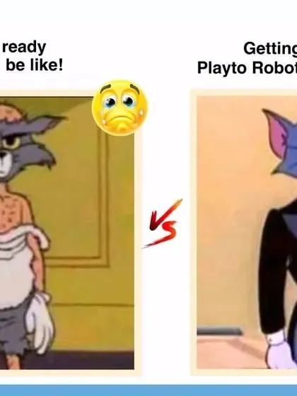 Getting ready for school vs. getting ready for Playto robotics class. The excitement is real.