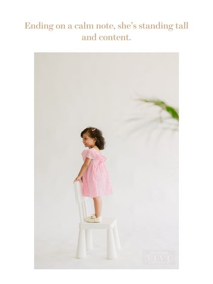 Ending the session on a calm and content note. This series shows how we work with children to capture a full spectrum of their personality, from shy to joyful to peaceful.