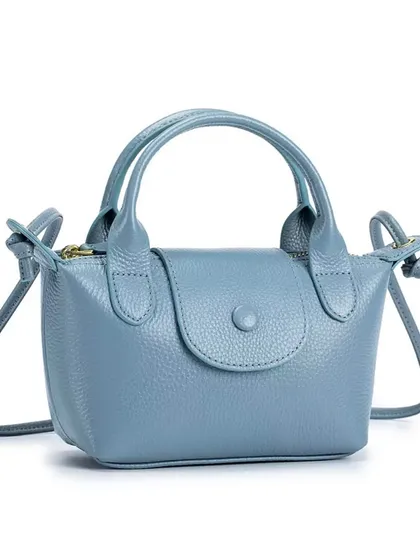 The Metro Mini in a beautiful powder blue. This is a great pop of colour for your wardrobe and perfect for spring and summer looks.