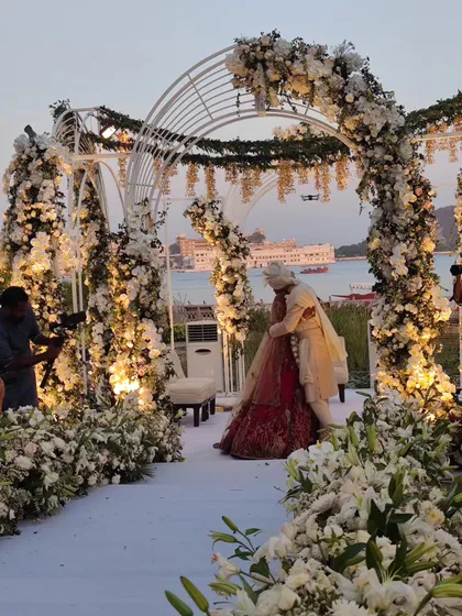 We help create picture perfect moments for your big day. This stunning destination wedding ceremony at The Oberoi UdaiVilas in Udaipur shows the grand scale and beautiful atmosphere we help bring to life.