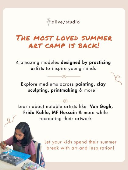 Our art camps are designed by practicing artists to be more than just a class. Kids learn about notable figures like Van Gogh and Frida Kahlo while developing core artistic skills in a supportive environment.