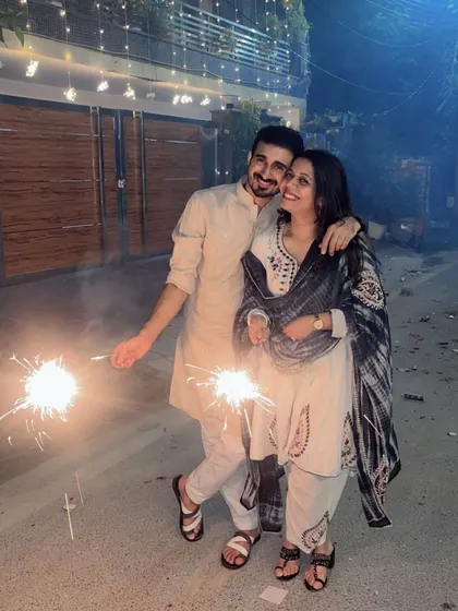 Celebrating Diwali with sparklers. We believe festivals are brighter when celebrated together, and dance adds to that brightness.