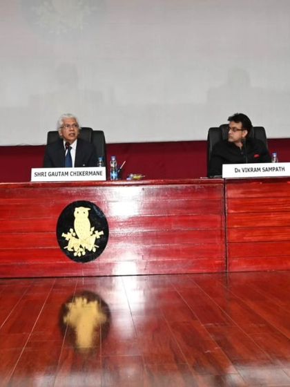 On the dais at the Defence Services Staff College, Wellington. I was part of a panel discussing a strategic perspective on "The Idea that is India".