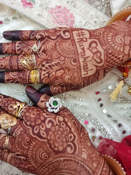 A duplicate of 95, showing the same close-up of the wedding hashtag.