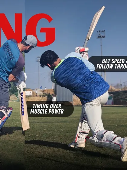 The final element of range hitting is timing over muscle power. A fast bat speed and a complete follow-through ensure that you connect with the ball at the perfect moment to send it over the ropes.