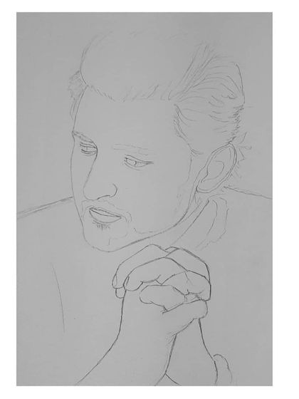 Follow the 96-hour creation of my Darshan Raval portrait. These images show how I build the hair, face, and hands, layer by layer, to achieve a realistic look.
