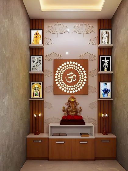 Designing with a Touch of Sweetness - Modular Home Interiors Modern Mandirs & Pooja Units photo 28