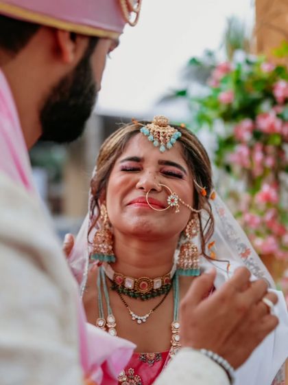 An emotional, tearful moment for the bride, beautifully and respectfully captured. These are the real moments that tell the story of the day.
