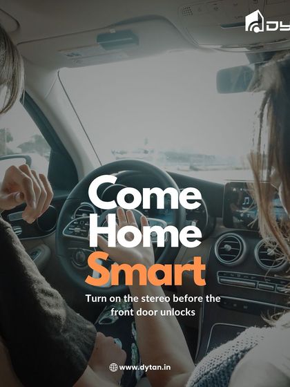 Come home smart. My automation can turn on the stereo and adjust the lights even before your front door unlocks, creating a seamless arrival experience.