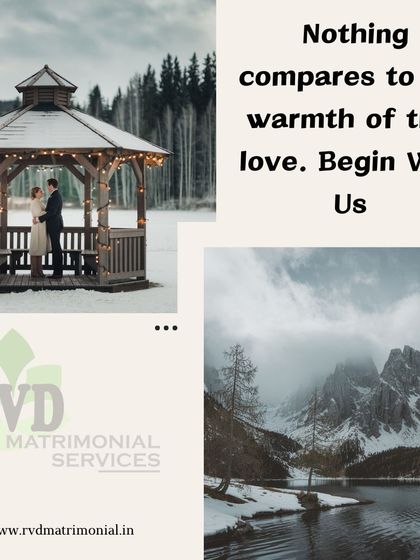 "Nothing compares to the warmth of true love." This cozy winter scene invites you to begin your search for a loving partner with my service.