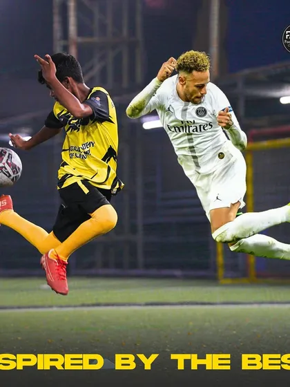 Inspired by the best to be our best. Our player emulates a move by Neymar, showing the ambition we encourage.