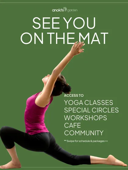 See you on the mat. My membership plans are designed to support your practice, whether you are a beginner or an experienced yogi, with perks at the cafe included.