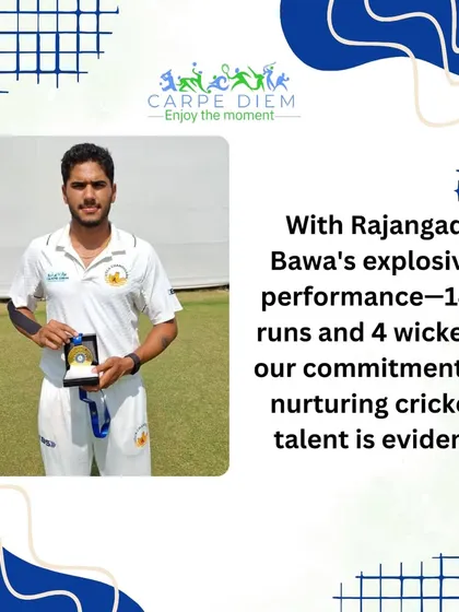 We are thrilled to see Rajangad Bawa's explosive all-round performance of 146 runs and 4 wickets in the Ranji Trophy. We proudly support talent that shines this bright.