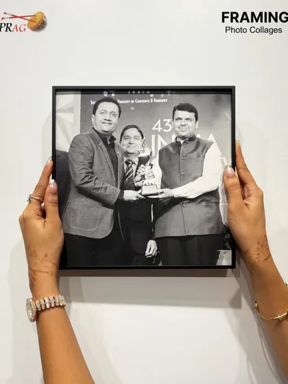 Another key moment from the Kiran Gems legacy wall. Our team handles every aspect of such projects, from printing the high-resolution photographs to the final installation on-site.