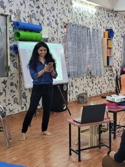 A candid shot from the 'Diet in Pregnancy' workshop, showing the informal and comfortable learning environment I strive to create.