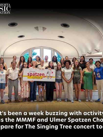 The Ulmer Spatzen Choir, ready for their performance in Mumbai. We are proud to host such talented international ensembles and facilitate these enriching musical exchanges.