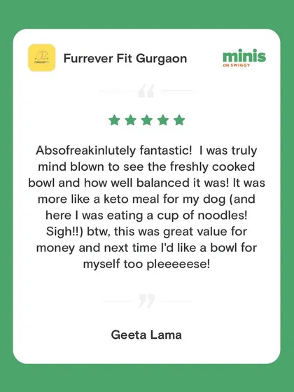This review made me smile. It's true, my meals are like a keto diet for dogs because they are high in protein and healthy fats, not empty carbs. I'm glad you see the value and quality in every bowl.