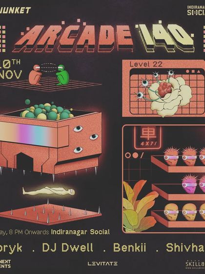 The main art poster for Arcade 140: Level 22.