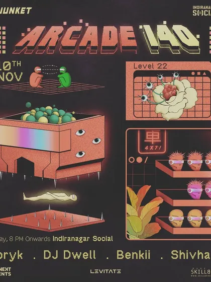 The main art poster for Arcade 140: Level 22.