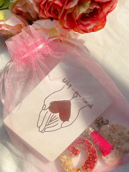 Gifting is an art, and I love preparing each package to make someone smile. This keychain is ready to find its new home.