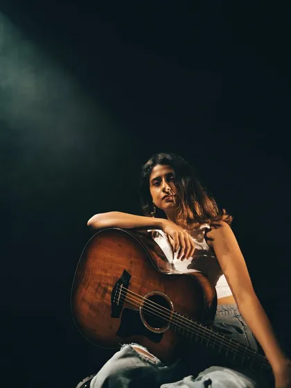 Music has always been my way of making sense of the world. This is me in my element, where I can be my most vulnerable and expressive self. I bring this same passion to every client project, helping you find your own voice.