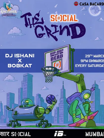 The flyer for our March edition, with a cool basketball theme.