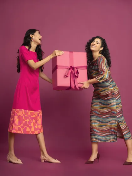 The joy of gifting. A fun, festive shot from the Fable Street Christmas campaign.