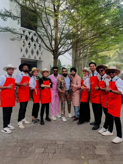 The full squad, ready for action. Our team is a diverse group of talented bartenders and entertainers, united by a passion for creating unforgettable nights.