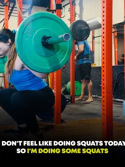 "I don't feel like going to the gym today, so I am going to the gym." Discipline is the highest form of self-love. I show up for my future self, even when my current self isn't motivated.