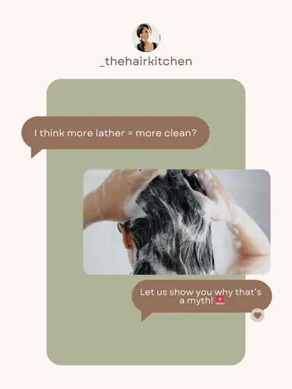 I often hear clients say, "I think more lather equals more clean." Let me show you why that's a myth, especially when it comes to sulfates.