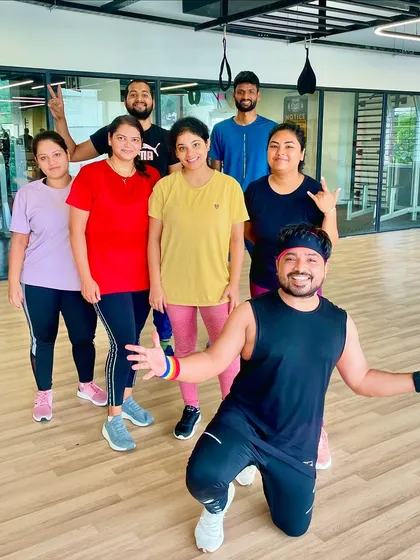 Posing with some of our awesome members after a rewarding Zumba class. The energy in the room is always contagious.