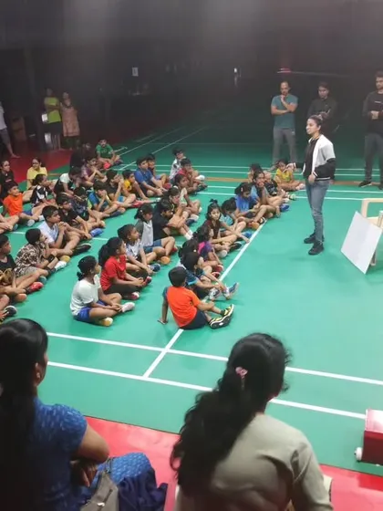 An awareness session on fitness and injury prevention for young athletes aged 6-10 at Arise Badminton Academy. It's never too early to learn how to take care of your body.
