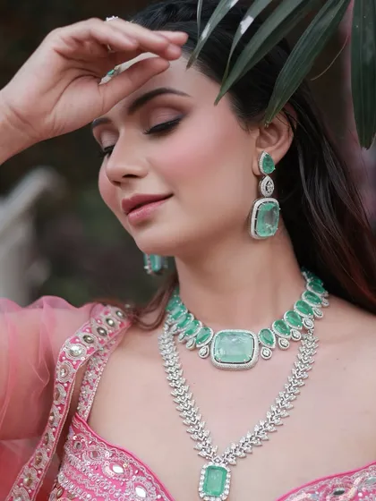 A close-up on the soft, blended eyeshadow and flawless skin. This look is all about creating a romantic and ethereal vibe for a pre-wedding event.