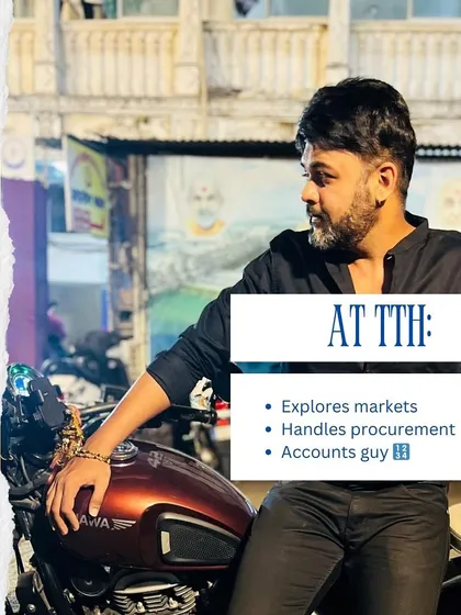 Pratik is our go-to guy for exploring markets, handling procurement, and managing the accounts. His hard work is essential to our daily operations.