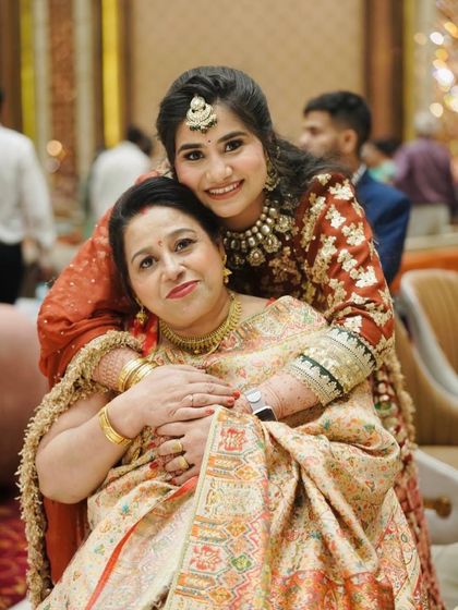 A beautiful moment captured between mother and daughter.