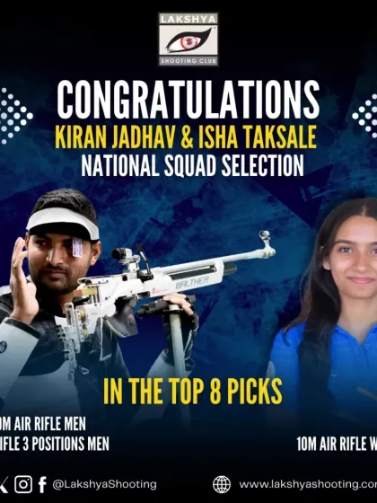 We congratulate our athletes Kiran Jadhav and Isha Taksale on their selection into the National Squad's top 8 picks, ready to represent India.